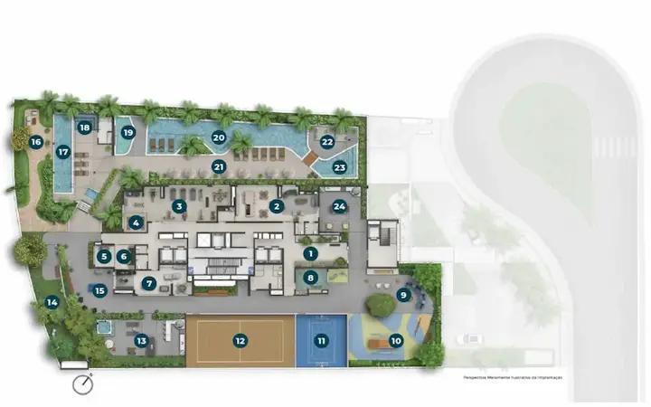 Infraestrutura Open View 47 — área comum